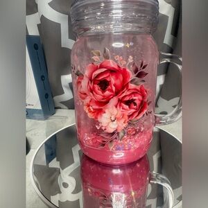 Mom Lava drip Mason Jar Tumbler 20oz handcrafted by me